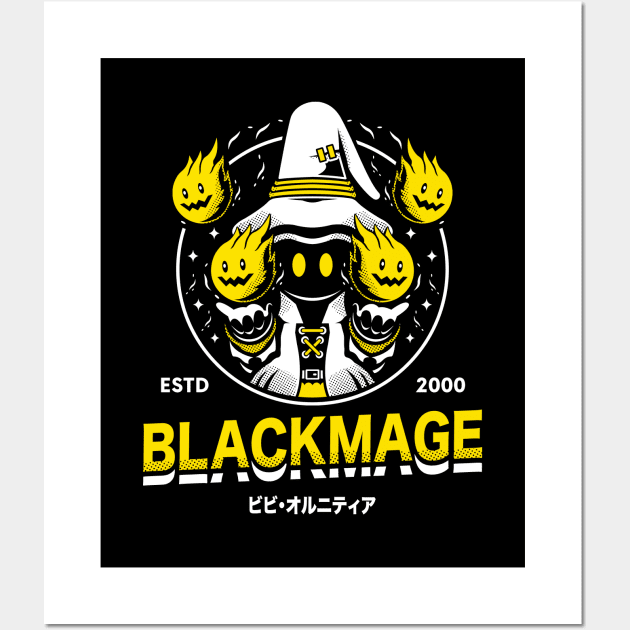 The Black Mage Wall Art by logozaste